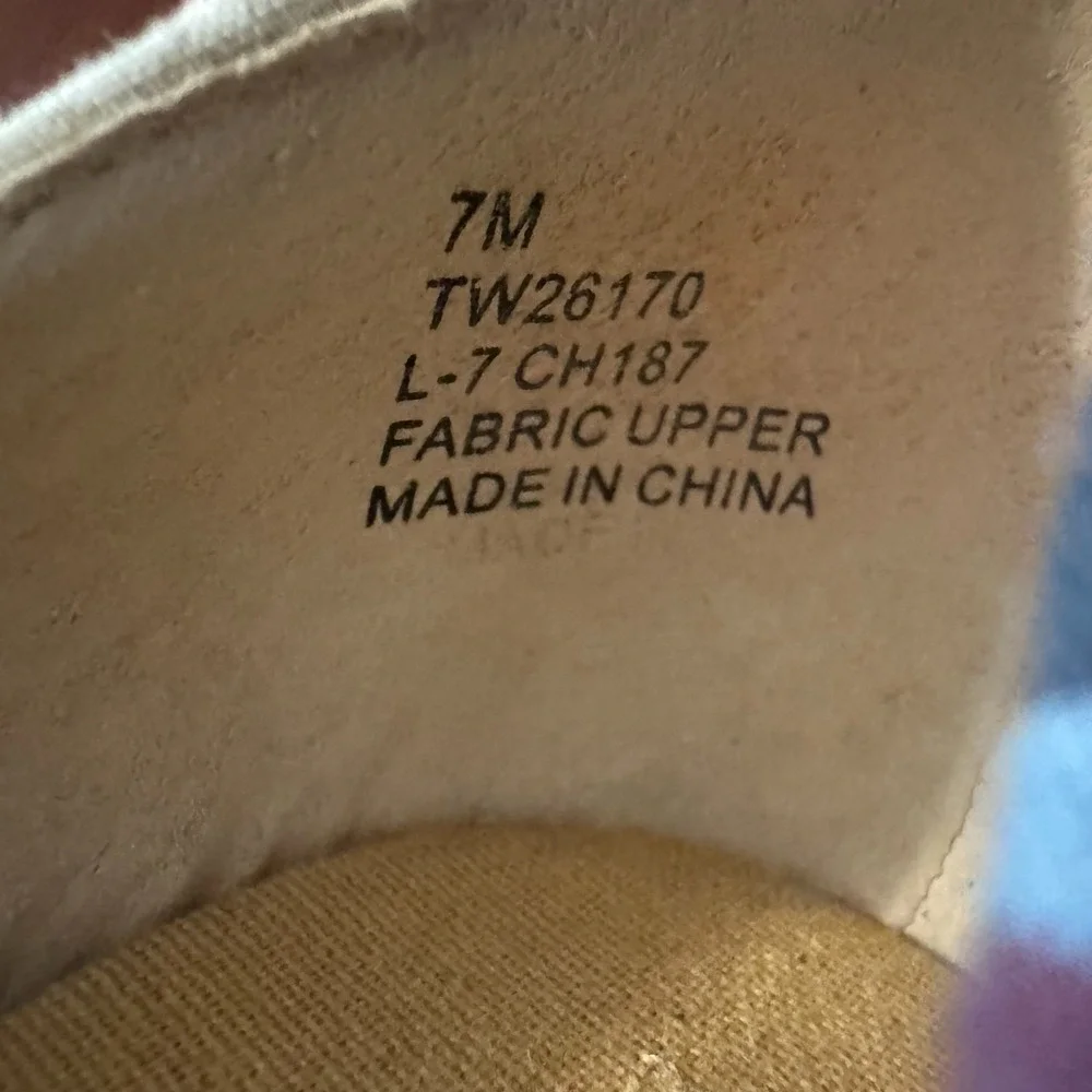 Tommy Hilfiger Plaid Espadrille Wedge Sandals Fabric Ankle Tie 3.5